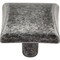 Elements 1-1/8" Overall Length Distressed Antique Silver Square Glendale Cabinet Knob 525SIM - alternate 5